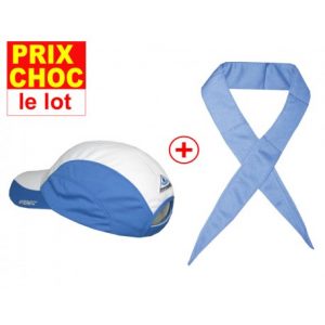lot promo casquette + foulard Hyperkewl bleus
